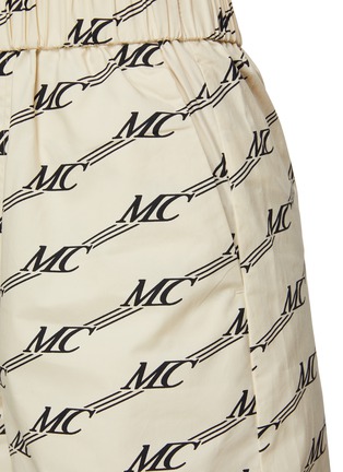  - MO&CO. - Monogram High Waist Cotton Silk Blend Shorts