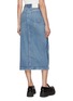 Back View - Click To Enlarge - MO&CO. - Front Slit Midi Denim Skirt
