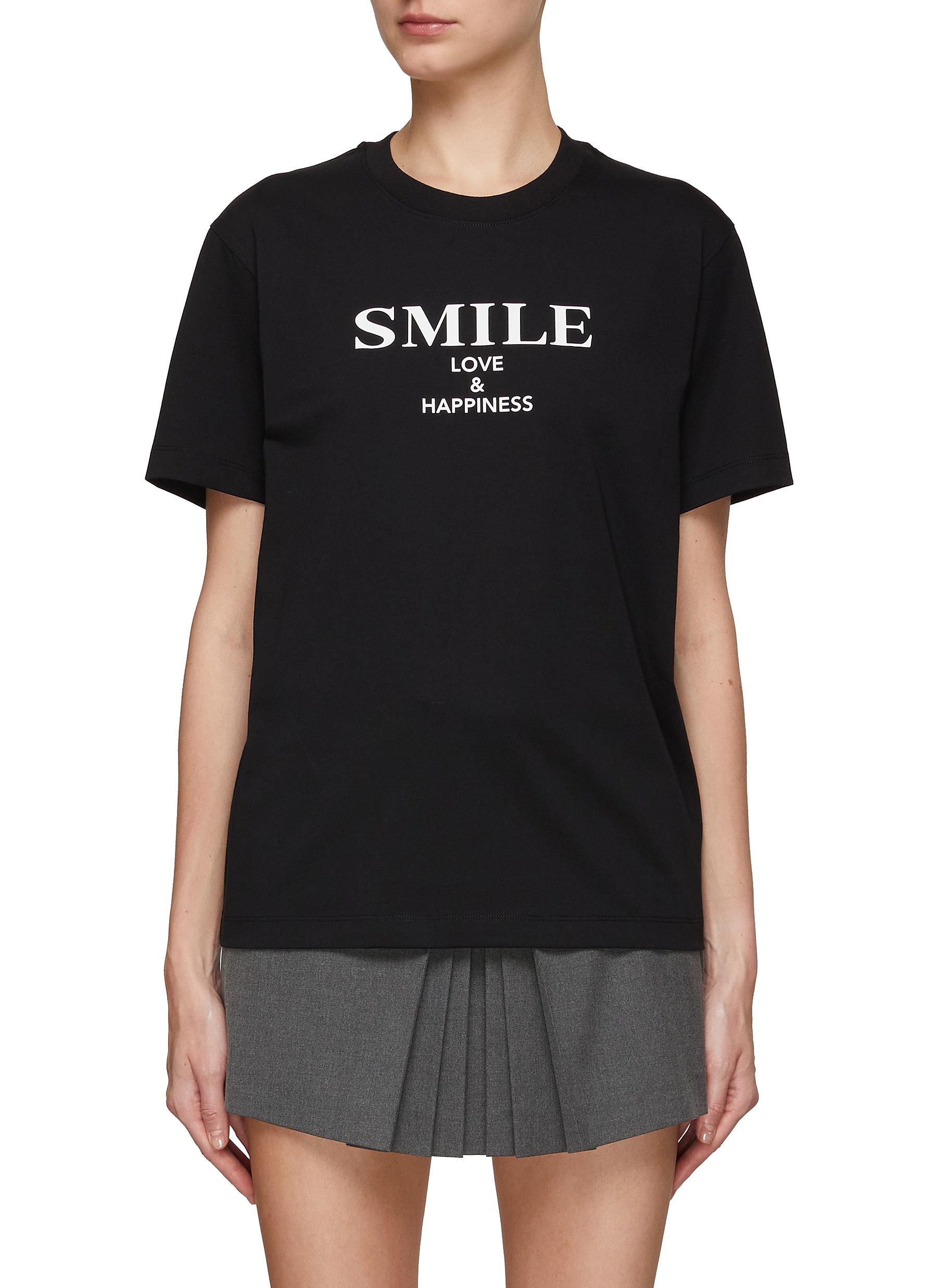 Smile Printed Short Sleeves T-Shirt