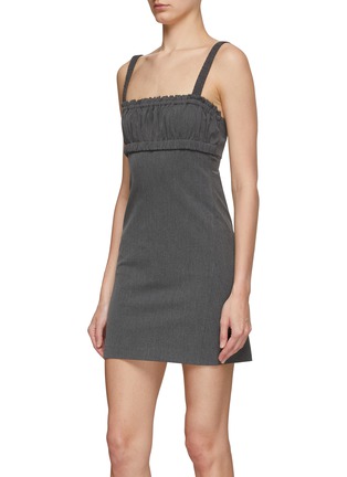 Detail View - Click To Enlarge - MO&CO. - Detachable Shirt Detail Mini Dress