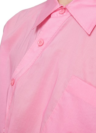  - MO&CO. - Twisted Hem Shirt