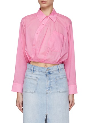 Main View - Click To Enlarge - MO&CO. - Twisted Hem Shirt