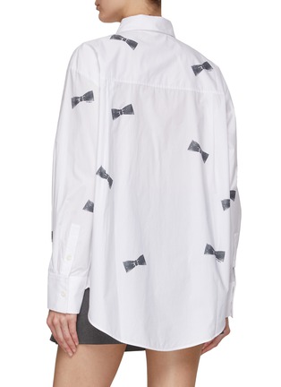 Back View - Click To Enlarge - MO&CO. - Bow Print Shirt