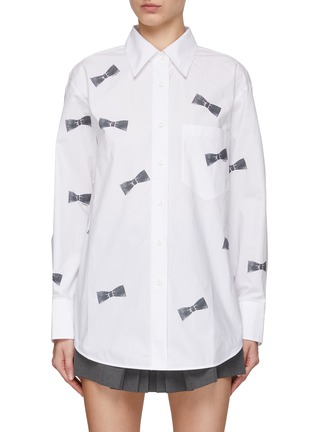 Main View - Click To Enlarge - MO&CO. - Bow Print Shirt