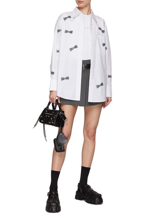 Figure View - Click To Enlarge - MO&CO. - Bow Print Shirt
