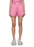 Main View - Click To Enlarge - MO&CO. - Diagonal Logo Jacquard Shorts