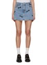 Main View - Click To Enlarge - MO&CO. - Bow Print Denim Mini Skirt