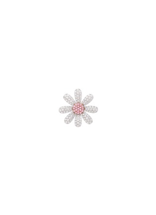 Main View - Click To Enlarge - MIO HARUTAKA - ‘Margaret’ 18k White Rose Gold Diamond Pink Sapphire Earring