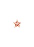 Main View - Click To Enlarge - MIO HARUTAKA - ‘Sea Star’ 18k White Rose Gold Diamond Orange Sapphire Earring