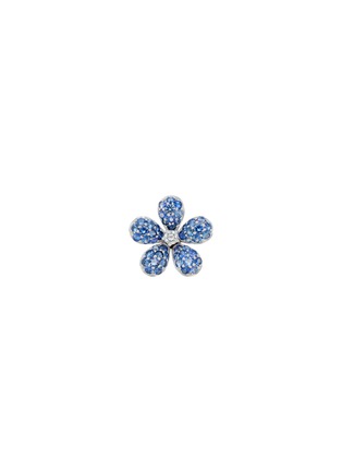 Main View - Click To Enlarge - MIO HARUTAKA - ‘Flower’ 18k White Gold Diamond Sapphire Earring