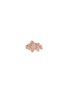MIO HARUTAKA - ‘Small Fish’ 18k White Rose Gold Diamond Pink Sapphire Earring
