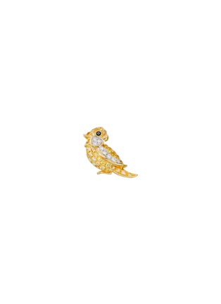 Main View - Click To Enlarge - MIO HARUTAKA - ‘Little Bird’ 18k Yellow White Gold Diamond Yellow Sapphire Earring
