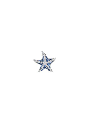 Main View - Click To Enlarge - MIO HARUTAKA - ‘Sea Star’ 18k White Gold Diamond Sapphire Earring