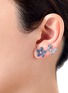 MIO HARUTAKA - ‘Butterfly’ 18k White Gold Diamond Sapphire Earring