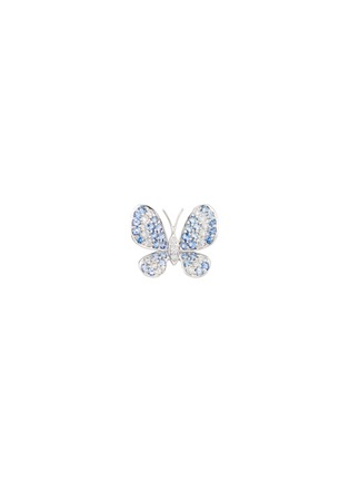 Main View - Click To Enlarge - MIO HARUTAKA - ‘Butterfly’ 18k White Gold Diamond Sapphire Earring