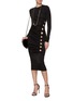Figure View - Click To Enlarge - VERSACE - Diamond Cut Out Cocktail Dress