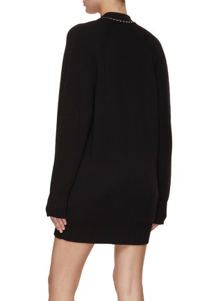 Back View - Click To Enlarge - VERSACE - Medusa Knit Sweater