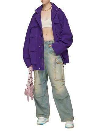 Figure View - Click To Enlarge - DARKPARK - Vivi Vintage Cargo Denim Pants