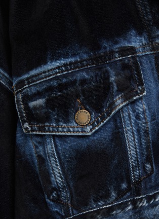 DARKPARK | Gigi Flock Film Medium Wash Cropped Denim Jacket | Women ...
