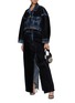 Figure View - Click To Enlarge - DARKPARK - Emma Flock Film Denim Maxi Skirt