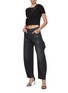 Figure View - Click To Enlarge - DARKPARK - Audrey Waxed Glitter Denim Carpenter Jeans