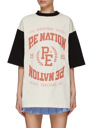 Main View - Click To Enlarge - P.E NATION - Sideout Cotton T-Shirt