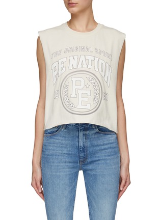 Main View - Click To Enlarge - P.E NATION - Sideout Cotton Tank Top