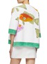 Back View - Click To Enlarge - LILYEVE - ‘Fish Tail’ Quarter Sleeve Collarless Up-Cycled Towel Jacket
