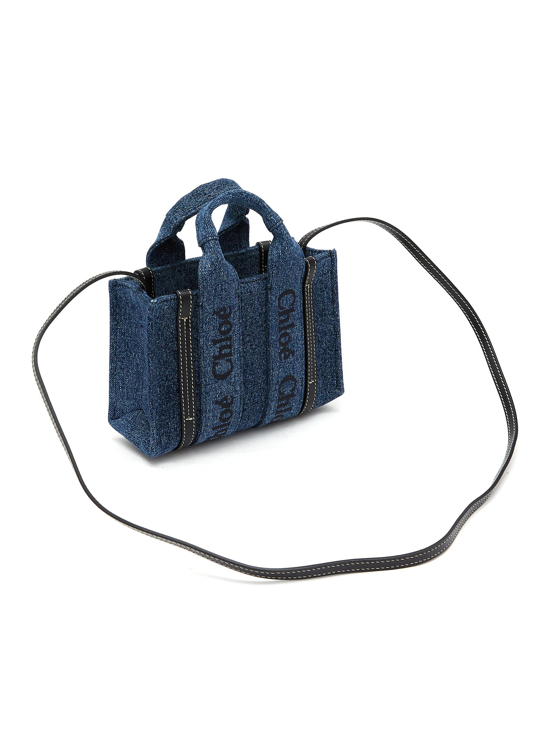 MINI WOODY DENIM TOTE BAG