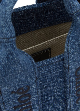Detail View - Click To Enlarge - CHLOÉ - Mini Woody Denim Tote Bag