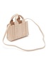 Detail View - Click To Enlarge - CHLOÉ - Mini ‘Woody’ Logo Embroidered Calfskin Leather Tote Bag