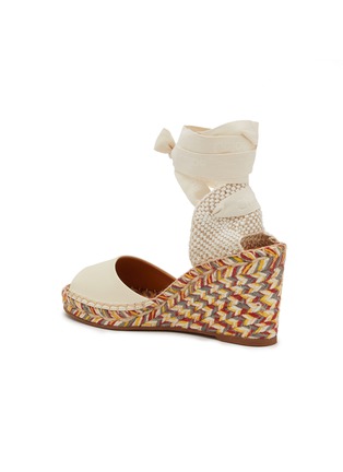  - CHLOÉ - ‘Piia’ 80 Ankle Strap Leather Wedged Espadrilles