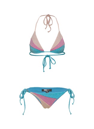 Main View - Click To Enlarge - BEACH RIOT - Olive Top and Thelma Bottom Swim Set