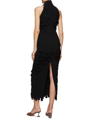 Back View - Click To Enlarge - A.W.A.K.E. MODE - Multi Rectangle Halter Neck Midi Dress