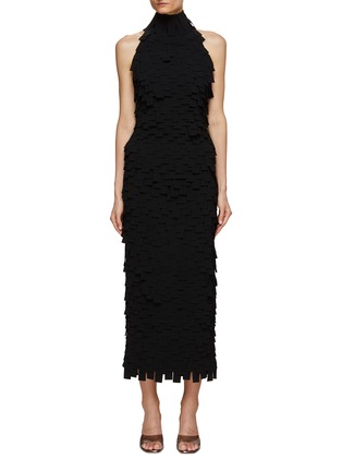 Main View - Click To Enlarge - A.W.A.K.E. MODE - Multi Rectangle Halter Neck Midi Dress