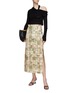 Figure View - Click To Enlarge - A.W.A.K.E. MODE - Weave Panel Maxi Skirt