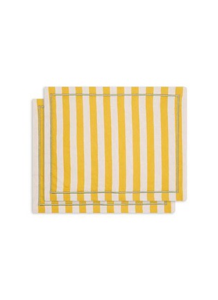 Main View - Click To Enlarge - LA DOUBLEJ - Riviera Giallo Table Mat — Set of 2
