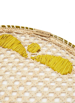 Detail View - Click To Enlarge - LA DOUBLEJ - Raffia Tablemats Set of 2 — Capri Yellow