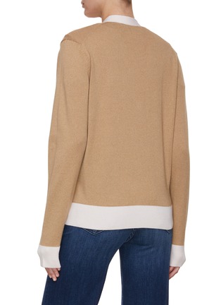Back View - Click To Enlarge - MAISON KITSUNÉ - Baby Fox Patch Cardigan