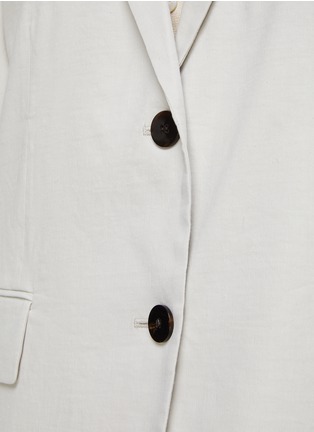THEORY | Rolled Sleeve Notch Lapel Single Breasted Blazer | BEIGE ...