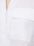  - THEORY - Button Up Linen Notch Shirt