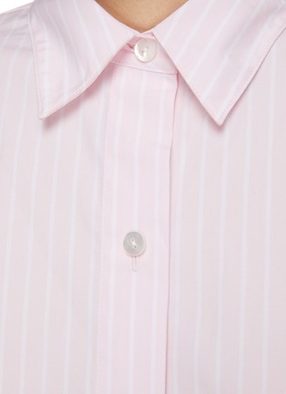  - THEORY - Oversized Stripe Button Up Shirt