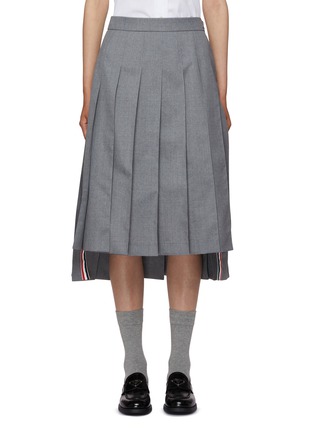 Main View - Click To Enlarge - THOM BROWNE  - Pleated Midi Skirt
