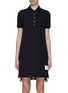 Main View - Click To Enlarge - THOM BROWNE  - Tricoloured Band Polo Dress