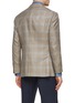 Back View - Click To Enlarge - RING JACKET - Check Notch Lapel Single Breasted Blazer
