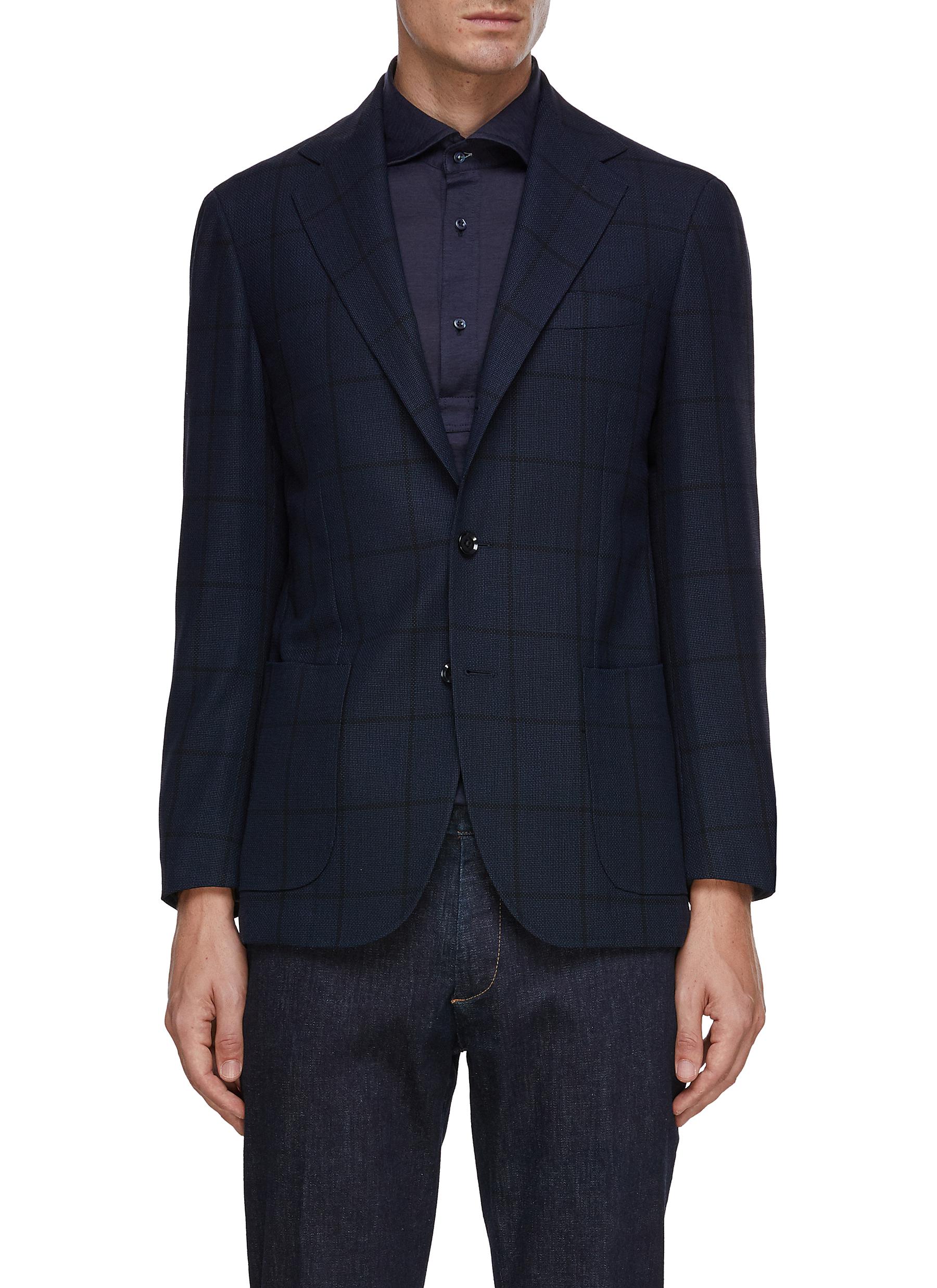 RING JACKET | Notced Laptel Single Breasted Blazer | Men | Lane