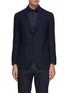 Main View - Click To Enlarge - RING JACKET - Notced Laptel Single Breasted Blazer