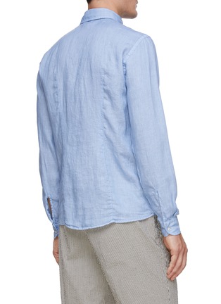 Back View - Click To Enlarge - EQUIL - Spread Collar Linen Shirt
