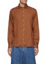 Main View - Click To Enlarge - EQUIL - Spread Collar Linen Shirt