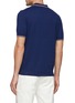 Back View - Click To Enlarge - EQUIL - Stripe Trim Buttonless Polo Shirt